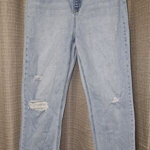 Cello Light Blue Distressed Boyfriend Jeans